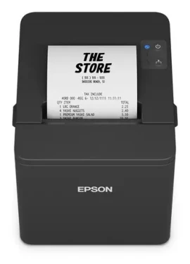 Epson TM-T20IV USB černá / Pokladní termotiskárna / USB / 203 x 203 DPI / 250 mm/s (C31CL47101A0)
