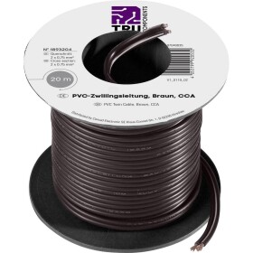 TRU COMPONENTS 1566632 opletenie / lanko 2 x 0.75 mm² biela 20 m; 1566632
