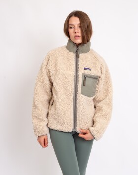 Patagonia W's Classic Retro-X Jacket Dark Natural w/River Rock Green M