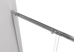 CERANO - Sprchové posuvné dvere Varone POINT Ľ/P - 6 mm - chróm, transparentné sklo - 130x195 CER-DY505-130-195