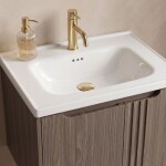 REA - Kúpeľňová skrinka s umývadlom Rivo DB86-60L-1 Dark 60cm REA-M0604