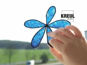 C.KREUL Farba na sklo Window Color Crystal Clear 80 ml / Vodou riediteľná / Pre sklo, zrkadlá a obklady / Od 6 rokov (42701)