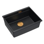 Quadron Quadron - Granitový drez Logan 100 Black Meď HQJ6045U7_PVDC1_U
