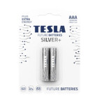 TESLA SILVER+ alkalická mikrotužková batéria AAA (LR03) 2 ks / papier (8594183397887)