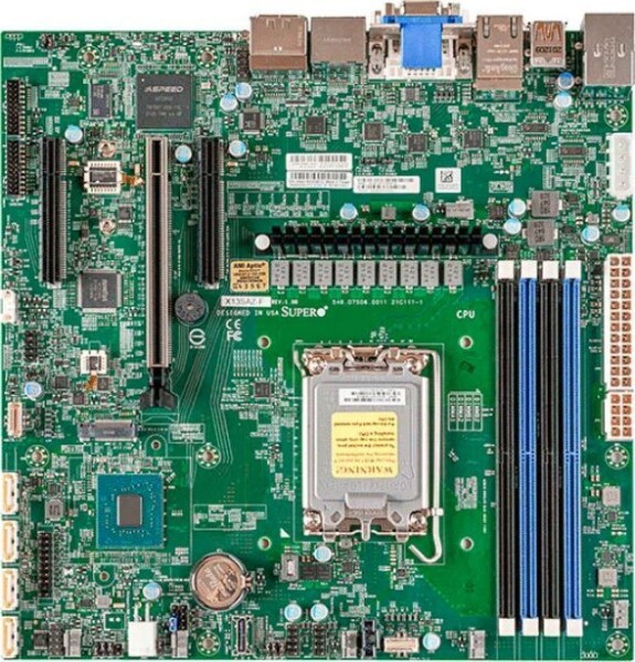 SuperMicro Supermicro Mainboard X13SAZ-F-B micro-ATX Single Sockel 1700 DDR5-only Bulk