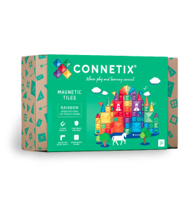 Connetix Connetix Tiles - Magnetická Stavebnica Dúhová XL 102 ks