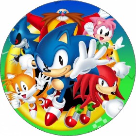 Jedlý papier Ježko Sonic a priatelia 19,5 cm - Pictu Hap - Pictu Hap