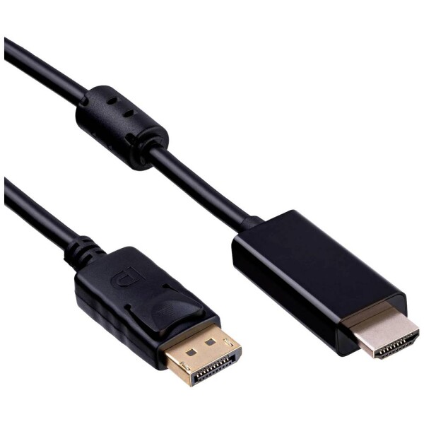 Akyga prepojovací kábel Konektor DisplayPort, Zástrčka HDMI-A 1.8 m čierna AK-AV-05 HDMI kábel; AK-AV-05