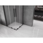 MEXEN/S - Velar L Duo sprchovací kút, posuvné dvere 90 x 90, dekor, čierna 871-090-090-02-33-70