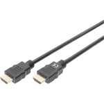 Digitus HDMI prepojovací kábel Zástrčka HDMI-A, Zástrčka HDMI-A 2.00 m čierna DB-330123-020-S 4K UHD, audio return channel HDMI kábel; DB-330123-020-S