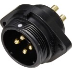 Weipu SP2113 / P 4 guľatý faston, 1 ks; SP2113 / P 4