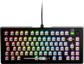 Glorious Glorious GMMK 3 Pro 100 % Custom Gaming-Tastatur - Pre-Built, ANSI (US), Fox Switches, schwarz