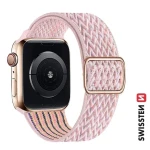 Swissten Nylonový remienok so sponou pre Apple Watch 38/40/41mm ružová (46000707)