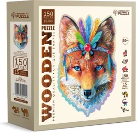 Wooden City Drevené puzzle Mystická líška 150 dielikov