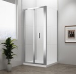 POLYSAN - EASY obdĺžniková sprchová zástena 1000x800, skladacie dvere, L/P varianta, číre sklo EL1910EL3215