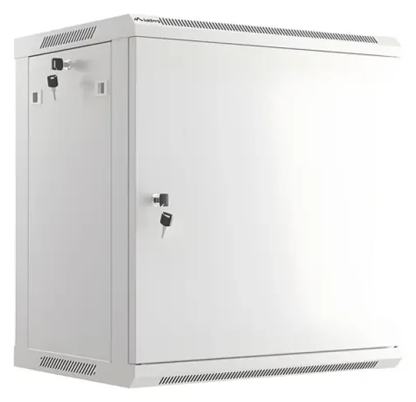 Lanberg WF01-6412-00S sivá / Nástenný rozvádzač / 19" / 12U / 600x450 mm / nosnosť 60 kg (WF01-6412-00S)