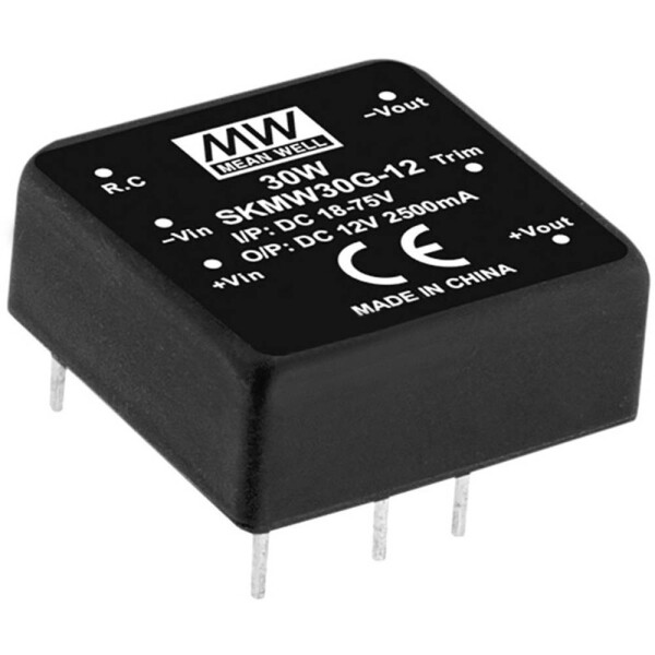 MEAN WELL SKMW30G-05 DC / DC menič napätia 6 A 30 W Počet výstupov: 1 x; SKMW30G-05