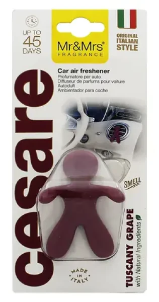 MrMrs Fragrance Cesare Tuscany Grape fialová / Osviežovač vzduchu do auta / Ovocná orientálna vôňa (8053288298951)