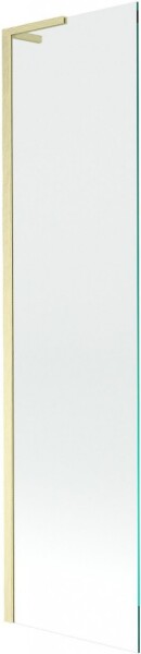 MEXEN/S - Next L vaňová zástena FIX 60 x 150, transparent, zlato kartáčovaný 895-060-000-03-00-55