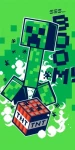 Jerry Fabrycs Minecraft Creeper Zomb JFK103243 osuška zelená 70x140