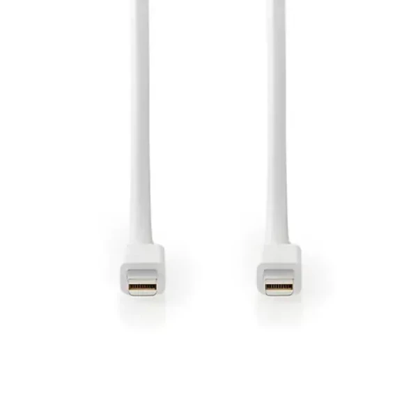 Nedis Mini DisplayPort 1.4 biela / Kábel / Mini DisplayPort - Mini DisplayPort / 48 Gbps / 2 m (CCGB37504WT20)