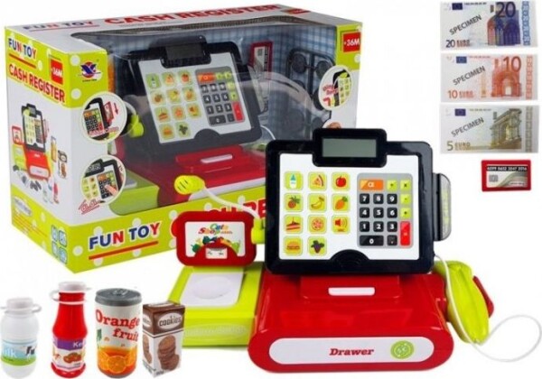 LEAN TOYS Registračná pokladňa + príslušenstvo