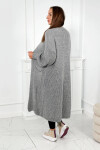 Sveter dlhý svetrík svetlosivý UNI