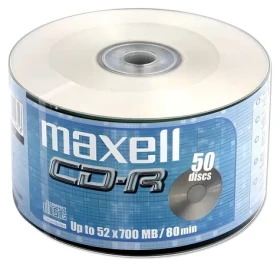Maxell CD- R 700MB / Optický disk / 52x / 80 min / Shrink 50 ks (MX624036)