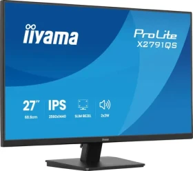 27" iiyama ProLite X2791QS-B1 čierna / Monitor / IPS / 2560x1440 / 75Hz / 1ms / HDMI / DP (X2791QS-B1)
