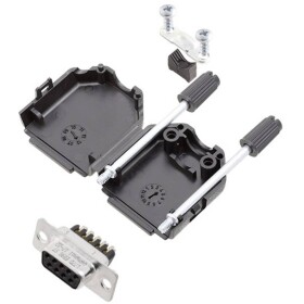 Amphenol L17DPPK15-BK+L77DA15SST sada D-SUB zásuvková lišta 180 ° Pólov: 15 skrutkovací 1 ks; L17DPPK15-BK+L77DA15SST