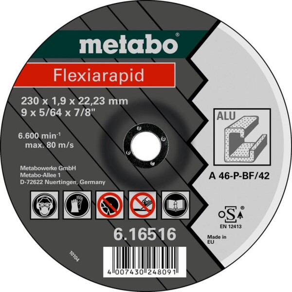Metabo 616513000 rezný kotúč rovný 125 mm 22.23 mm 25 ks; 616513000