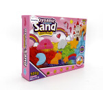 Mamido Mamido Sada kinetického piesku 500 g s formičkami a podložkou - jednorožce