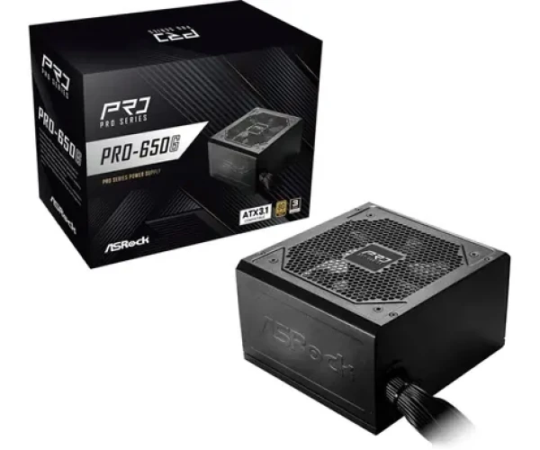 ASRock PRO-650G / ATX / 650W / 80 PLUS Gold / 120mm (90-UXR065-GNEAA2)
