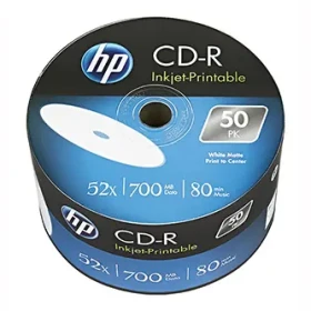 HP CD- R Printable 700MB 52x / Záznamové médium / 50 ks / 80 min (CRE00070WIP-3)