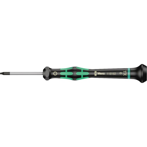 Wera 2067 pre elektroniku a jemnú mechaniku skrutkovač Torx Veľkosť skrutkovača T 6 Dĺžka drieku: 40 mm; 05118182001