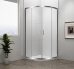 POLYSAN - EASY štvrťkruhová sprchová zástena 800x800, L/R, číre sklo EL2515