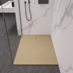CERANO - Sprchová vanička obdĺžniková Pablo - SMC/minerálny kompozit - štruktúrovaná ivory - 120x90x3 CER-481396