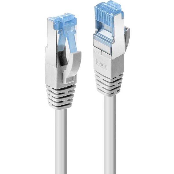 LINDY 47144 RJ45 sieťové káble, prepojovacie káble CAT 6A S/FTP 100.00 m sivá 1 ks; 47144