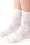 Dámske vzorované ponožky 099 ecru 35-37