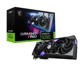 MSI GeForce RTX 5090 GAMING TRIO 32GB OC / 2497MHz / 32GB GDDR7 / 512-bit / 1x HDMI + 3x DP / 1000W (16) (RTX 5090 32G GAMING TRIO OC)