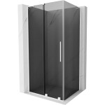 MEXEN/S - Velar L sprchovací kút, posuvné dvere 100 x 85, grafit, biela 871-100-085-43-20