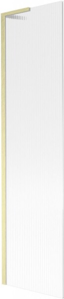 MEXEN/S - Next L vaňová zástena FIX 50 x 150, prúžky, zlatá kartáčovaná 895-050-000-03-09-55