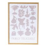 Bella Rose Plakát Family Treasures Beige / Cream 50 x 70 cm