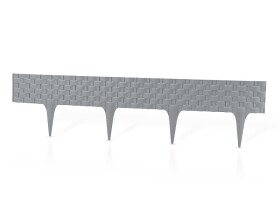 Palisádový obrubník – Rattan Palisade, sivá 3,2 m (balenie 4 ks o dĺžke 0,8 m)