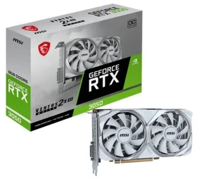 MSI GeForce RTX 3050 Ventus 2X XS WHITE 8G OC / 1552 - 1807 MHz / 8GB GDDR6 / 128-bit / 1x HDMI + 1x DP / 115W (6) (RTX 3050 VENTUS 2X XS WHITE 8G OC)