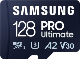 Samsung Micro SDXC PRO Ultimate 128GB + SD adaptér / UHS-1 / Class 10 / U3 / Čítanie: 200MBps / Zápis: 130MBps (MB-MY128SA/WW)