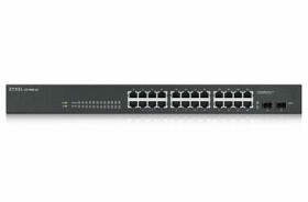 ZyXEL GS1900-24 / Switch Smart Managed / 24x GbE RJ-45 / 2x GbE SFP / VLAN / QoS / Rack (GS1900-24-EU0102F)