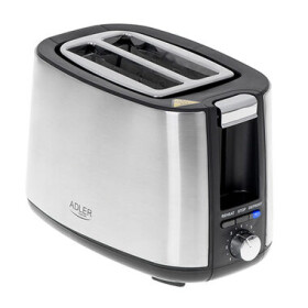 Adler AD 3214 strieborná / Toaster / 900W / 2 toasty (AD 3214)