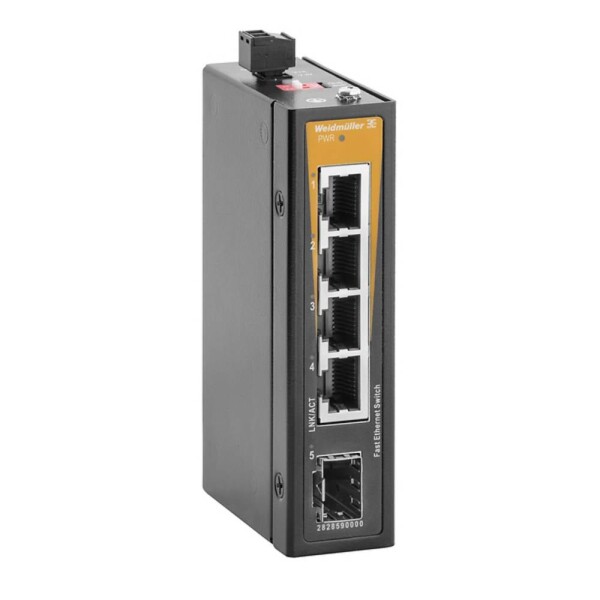 Weidmüller IE-SW-ELB-05-4TX-1FESFP sieťový switch 10 / 100 MBit/s; 2828590000