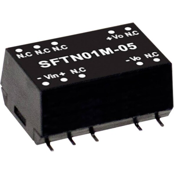 MEAN WELL SFTN01N-12 DC / DC menič napätia, modul 84 mA 1 W Počet výstupov: 1 x; SFTN01N-12
